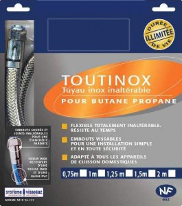 Tuyau de Gaz Butane Propane GAZINOX Premium BP 1,5m - Accessoire de cuisson  BUT
