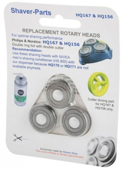 3 TETES RASOIR PHILIPS COOL SKIN 6000  HQ167/40