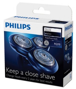 3 TETES + SUPPORT RASOIR PHILIPS ARCITEC 1000 RQ10  remplace par 320108