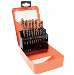 COFFRET DE 19 FORETS METAUX HSS  1 a 10