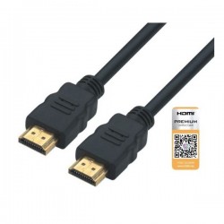 CORDON HDMI MALE / MALE 2 Metres GOLD ORIENTABLE