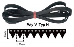 COURROIE 1051 H8 MA  = 1046 H8 MAEL  INDESIT