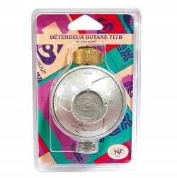 DETENDEUR GAZ BUTANE 28mb M/F 20/150 Blister