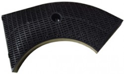 FILTRE HOTTE CHARBON Type10  265x150x42  HOTTE WHIRLPOOL