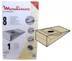 SACS ASPIRATEUR MOULINEX POWERPACK A26B04  X8